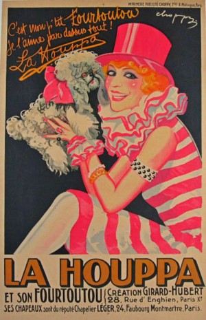 La Houppa Original Vintage advertisement lithograph poster